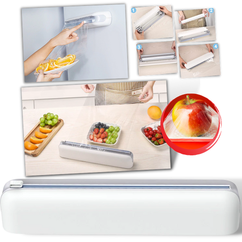 Dispenser e taglierina per involucri alimentari in plastica - Ozerty