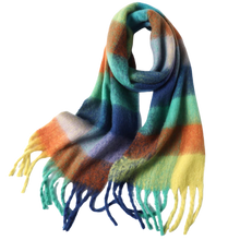 Carica l&#39;immagine nel visualizzatore di Gallery, Sciarpa invernale da donna a quadri
