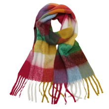 Carica l&#39;immagine nel visualizzatore di Gallery, Sciarpa invernale da donna a quadri
