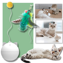 Carica l&#39;immagine nel visualizzatore di Gallery, Palla giocattolo per gatti con funzione di rollio automatico - Ozerty
