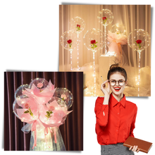 Carica l&#39;immagine nel visualizzatore di Gallery, Bellissimo palloncino a LED con rosa - Ozerty
