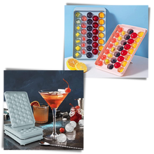 Carica l&#39;immagine nel visualizzatore di Gallery, Set di vassoi per cubetti di ghiaccio rotondi - Ozerty
