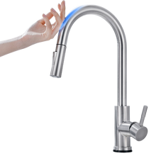 Carica l&#39;immagine nel visualizzatore di Gallery, Rubinetto da cucina flessibile con sensore
