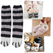 Carica l&#39;immagine nel visualizzatore di Gallery, Calze invernali con zampa di gatto - Ozerty
