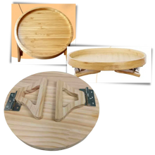 Carica l&#39;immagine nel visualizzatore di Gallery, Tavolo pieghevole con braccioli in legno - Ozerty
