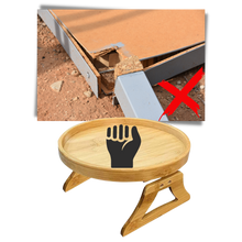 Carica l&#39;immagine nel visualizzatore di Gallery, Tavolo pieghevole con braccioli in legno - Ozerty

