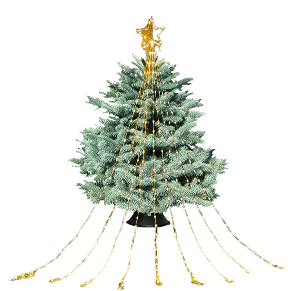 Albero di natale cascata di luci fatate - Ozerty