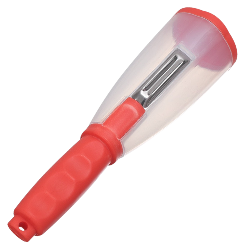 Pelapatate per frutta e verdura con raccoglitore