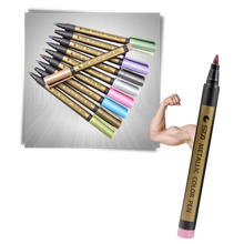 Carica l&#39;immagine nel visualizzatore di Gallery, Confezione da 10 pennarelli colorati metallizzati - Ozerty
