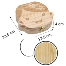 Carica l&#39;immagine nel visualizzatore di Gallery, Scatola di legno per denti da latte
