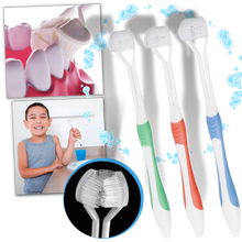 Carica l&#39;immagine nel visualizzatore di Gallery, Spazzolino a tre lati per adulti e bambini - Ozerty

