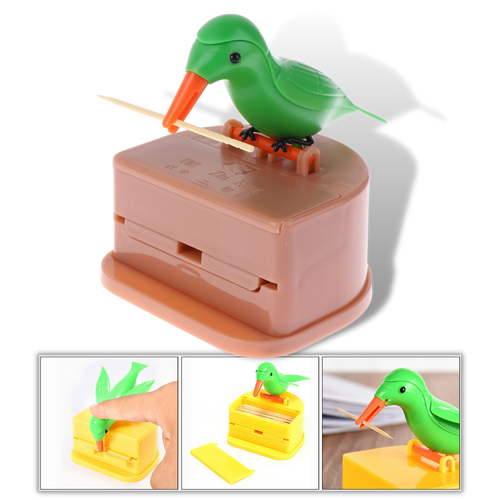 Scatola dispenser di stuzzicadenti a forma di uccelli - Ozerty