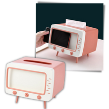 Carica l&#39;immagine nel visualizzatore di Gallery, Distributore di fazzoletti con supporto per telefono - Ozerty
