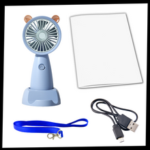 Carica l&#39;immagine nel visualizzatore di Gallery, Mini ventilatore USB con supporto per telefono - Ozerty
