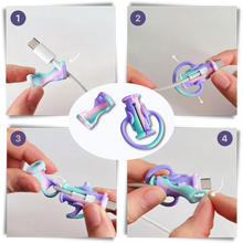 Carica l&#39;immagine nel visualizzatore di Gallery, Avvolgicavo in silicone 2 in 1 - Ozerty
