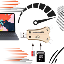 Carica l&#39;immagine nel visualizzatore di Gallery, USB 4-in-1 per telefoni - Ozerty
