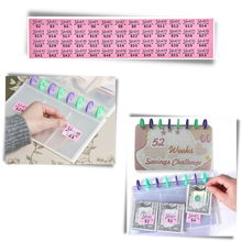 Carica l&#39;immagine nel visualizzatore di Gallery, Raccoglitore di risparmio completo per 52 settimane - Ozerty
