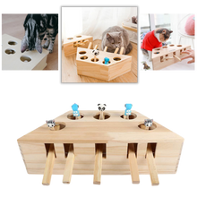 Carica l&#39;immagine nel visualizzatore di Gallery, Giocattolo di legno interattivo per gatti con 5 buchi - Ozerty

