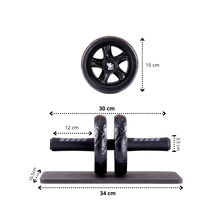 Carica l&#39;immagine nel visualizzatore di Gallery, Rullo per addominali con impugnature imbottite - Ozayti
