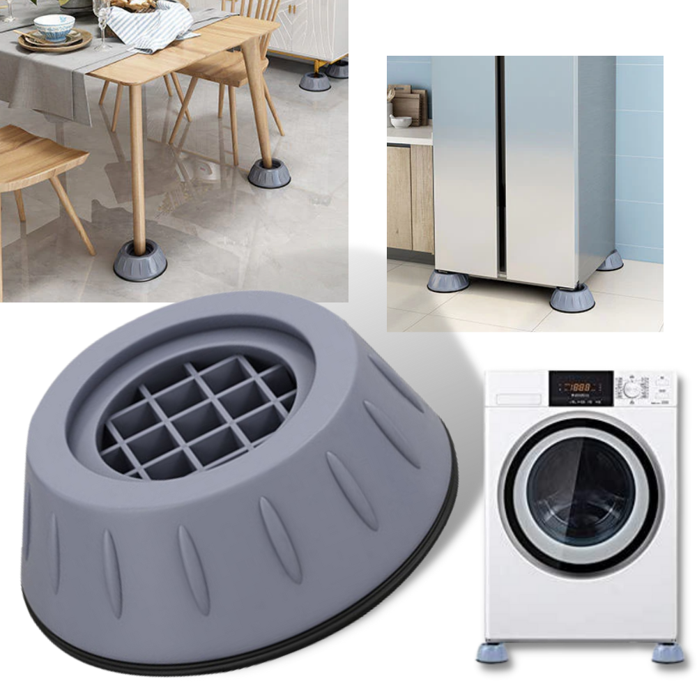 Confezione di 4 cuscinetti di gomma antivibrazione - Ozerty