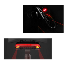 Carica l&#39;immagine nel visualizzatore di Gallery, Luce posteriore di sicurezza della bicicletta con indicatori
