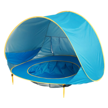 Carica l&#39;immagine nel visualizzatore di Gallery, Tenda da spiaggia portatile per bambini con mini piscina - Ozerty
