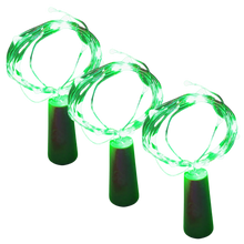Carica l&#39;immagine nel visualizzatore di Gallery, Stringa di luce LED bottiglie con tappo di sughero (confezione da 3)
