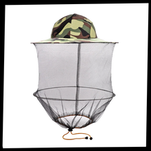 Carica l&#39;immagine nel visualizzatore di Gallery, Cappello da apicoltura mimetico con velo di nylon a rete - Ozerty

