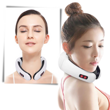 Carica l&#39;immagine nel visualizzatore di Gallery, Massaggiatore circolare per il collo a trazione con riscaldamento a infrarossi  - Ozerty
