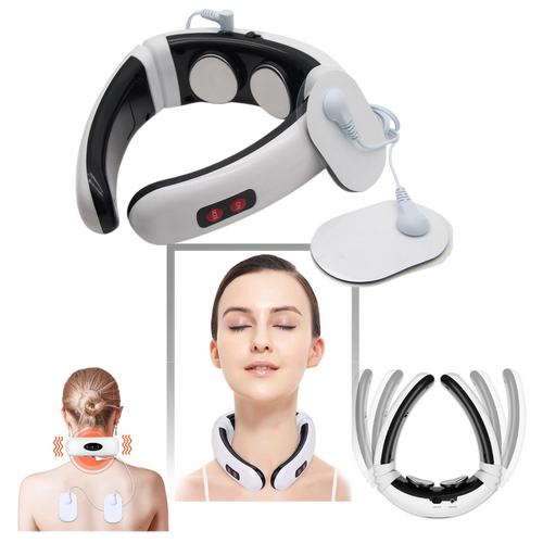 Massaggiatore circolare per il collo a trazione con riscaldamento a infrarossi  - Ozerty