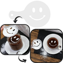 Carica l&#39;immagine nel visualizzatore di Gallery, Stencil per caffè (16 pezzi) - Ozerty
