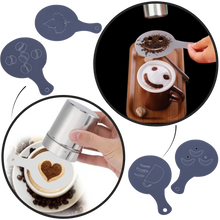 Carica l&#39;immagine nel visualizzatore di Gallery, Stencil per caffè (16 pezzi)
