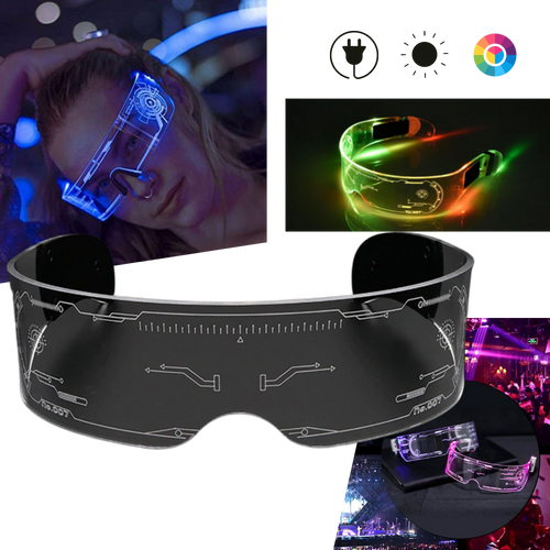 Occhiali luminosi con luci led colorate - Ozerty