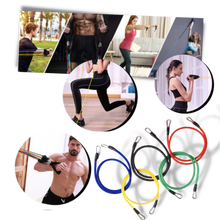 Carica l&#39;immagine nel visualizzatore di Gallery, Set completo di fascette per esercizi di resistenza (11 pezzi)
