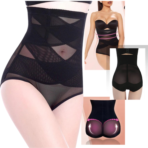 Shapewear a compressione incrociata che dimagrisce gli addominali  - Ozerty