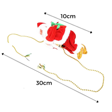Carica l&#39;immagine nel visualizzatore di Gallery, Decorazione Babbo Natale elettrico rampicante  - Ozerty
