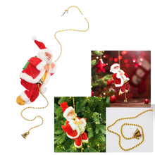 Carica l&#39;immagine nel visualizzatore di Gallery, Decorazione Babbo Natale elettrico rampicante  - Ozerty
