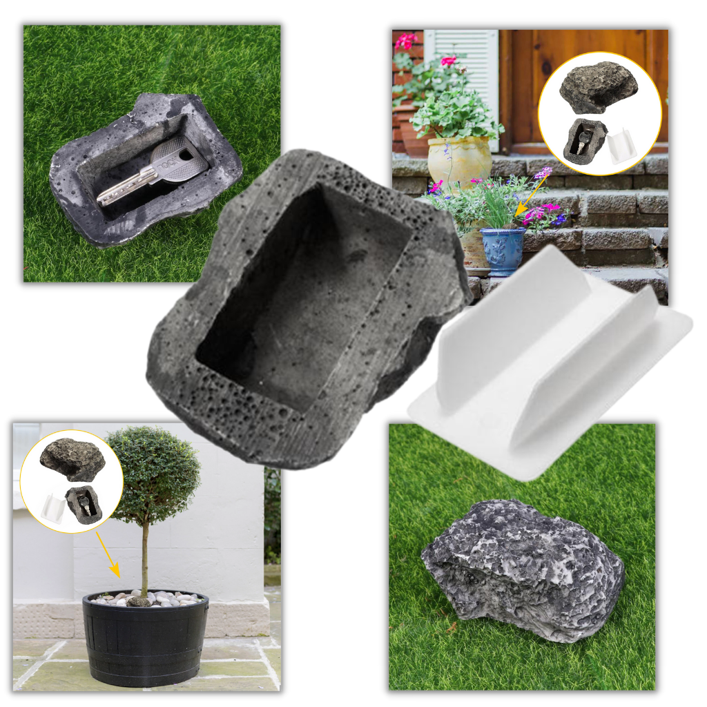 Finta roccia per nascondere le chiavi