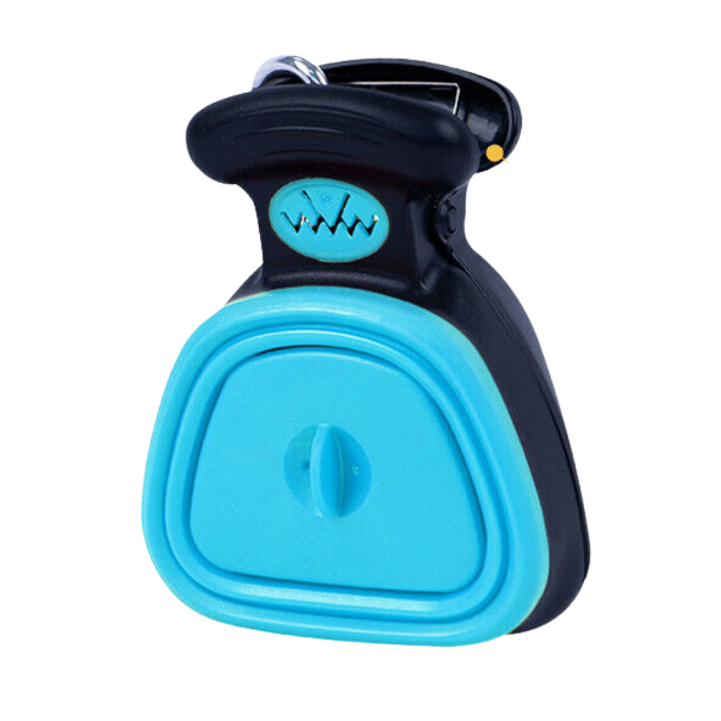 Paletta per cacca di cane pieghevole con distributore di sacchetti - Ozerty