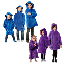 Carica l&#39;immagine nel visualizzatore di Gallery, 2 in 1 felpa con cappuccio peluche pieghevole
