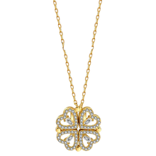 Carica l&#39;immagine nel visualizzatore di Gallery, Collana a forma di cuore a quattro foglie
