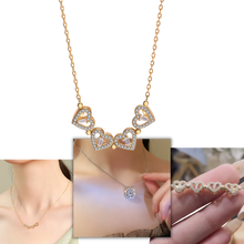 Carica l&#39;immagine nel visualizzatore di Gallery, Collana a forma di cuore a quattro foglie - Ozerty
