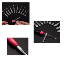 Carica l&#39;immagine nel visualizzatore di Gallery, Set di uncinetti ergonomici a LED - Ozerty
