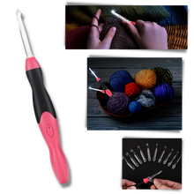 Carica l&#39;immagine nel visualizzatore di Gallery, Set di uncinetti ergonomici a LED - Ozerty
