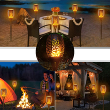 Carica l&#39;immagine nel visualizzatore di Gallery, Torcia luminosa solare a LED con fiamma tremolante - Ozerty
