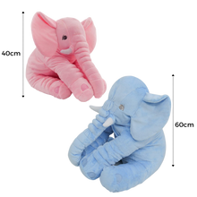 Carica l&#39;immagine nel visualizzatore di Gallery, Cuscino grande di peluche di elefante

