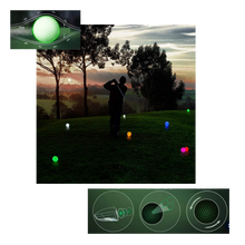 Carica l&#39;immagine nel visualizzatore di Gallery, Confezione da 6 palline da golf luminose a LED
