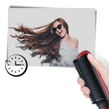 Carica l&#39;immagine nel visualizzatore di Gallery, Piastra per capelli elettrica a spazzola in ceramica
