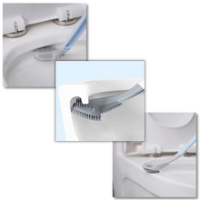 Carica l&#39;immagine nel visualizzatore di Gallery, Scopino da toilette con manico lungo e base a muro
