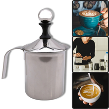 Carica l&#39;immagine nel visualizzatore di Gallery, Montalatte manuale in acciaio inox 400ml - Ozerty
